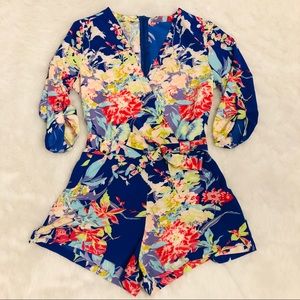 Floral Print Romper